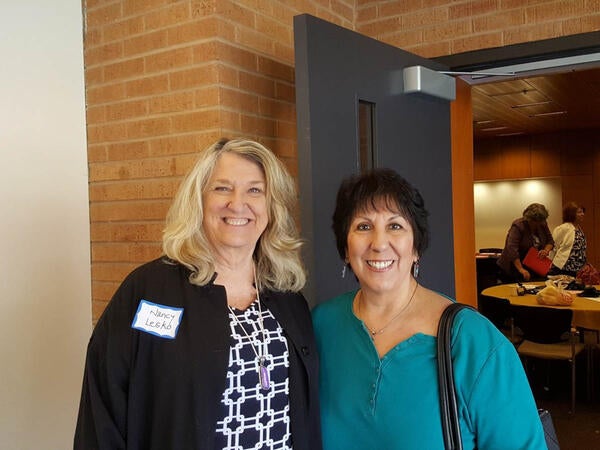 Nancy Lesko and Betty Landon