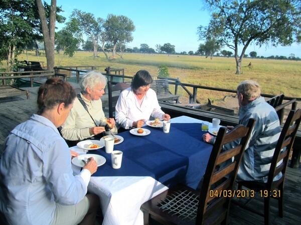 Breakfast on the deck